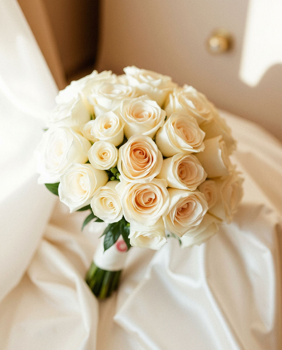Bridal bouquet detail